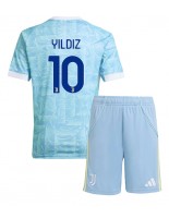 Juventus Kenan Yildiz #10 Venkovní dres pro děti 2025-26 Krátký Rukáv (+ trenýrky)